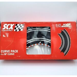 SCX Compact Curve Pack 8 x 90 degree 1:43 Slot Racing Ref31380 Tecnitoys 2008